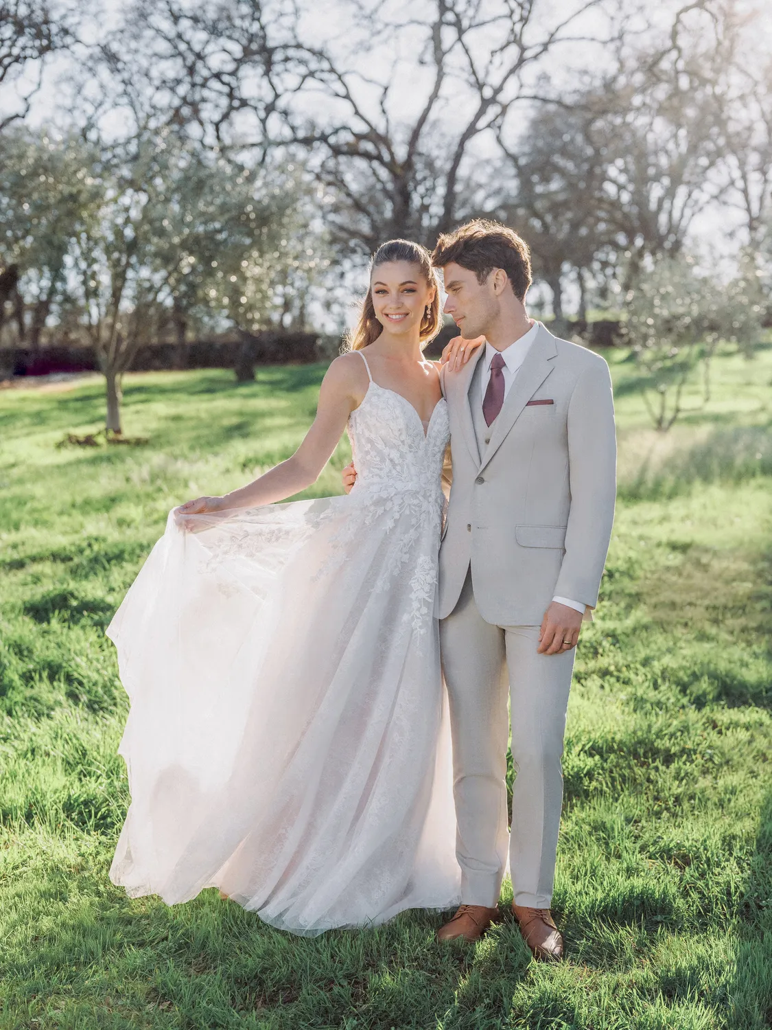 Allure Bridal Allure Romance R3974NC brudekjole Nude/Ivory blonde A-form