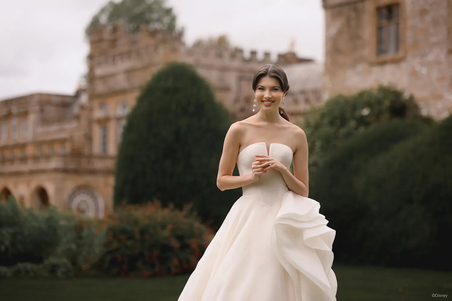 Allure Bridal DP452 Belle brudekjole Light Gold/Ivory/Nude organza