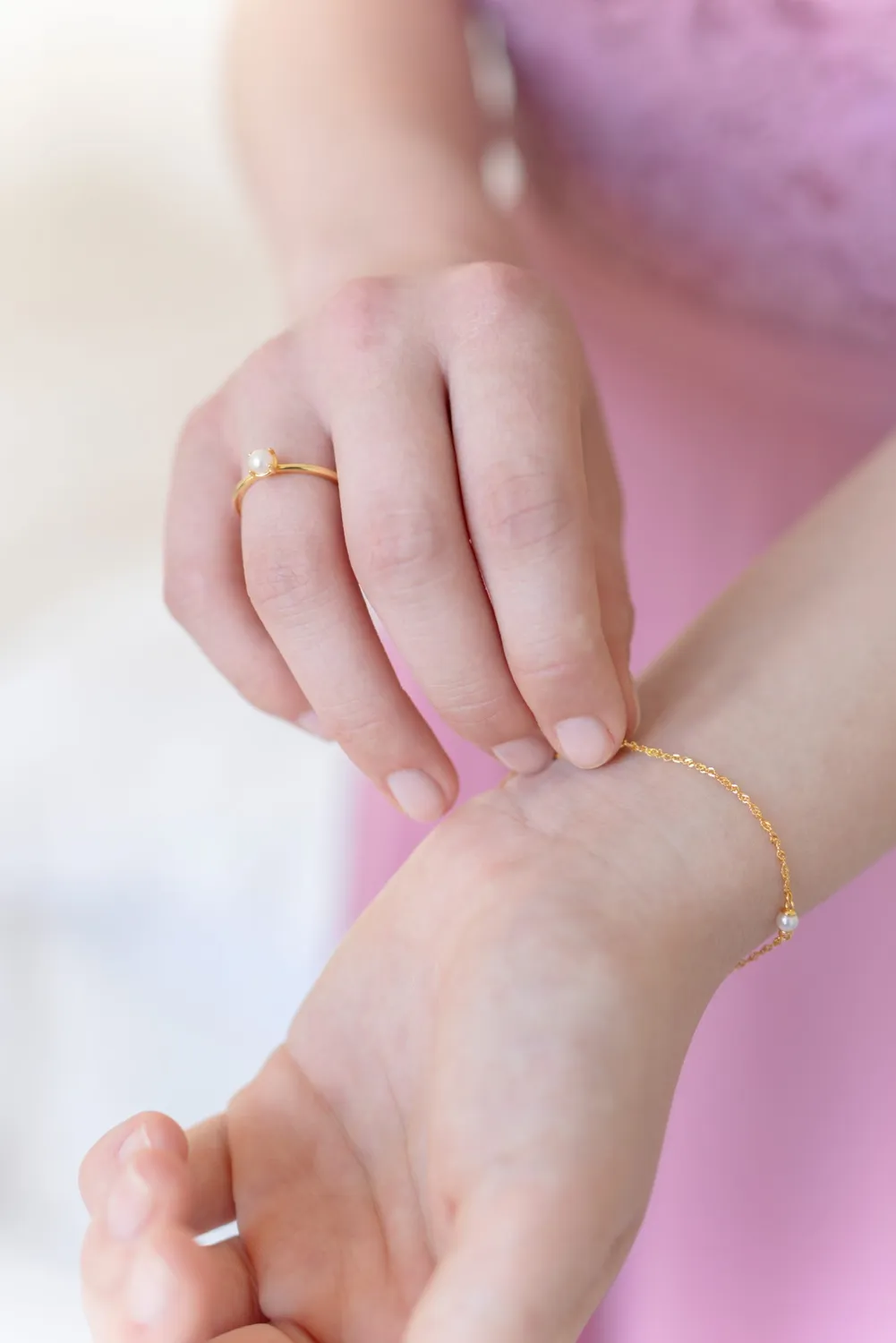 Sanna Lindström Evig armbånd guld til brudelook