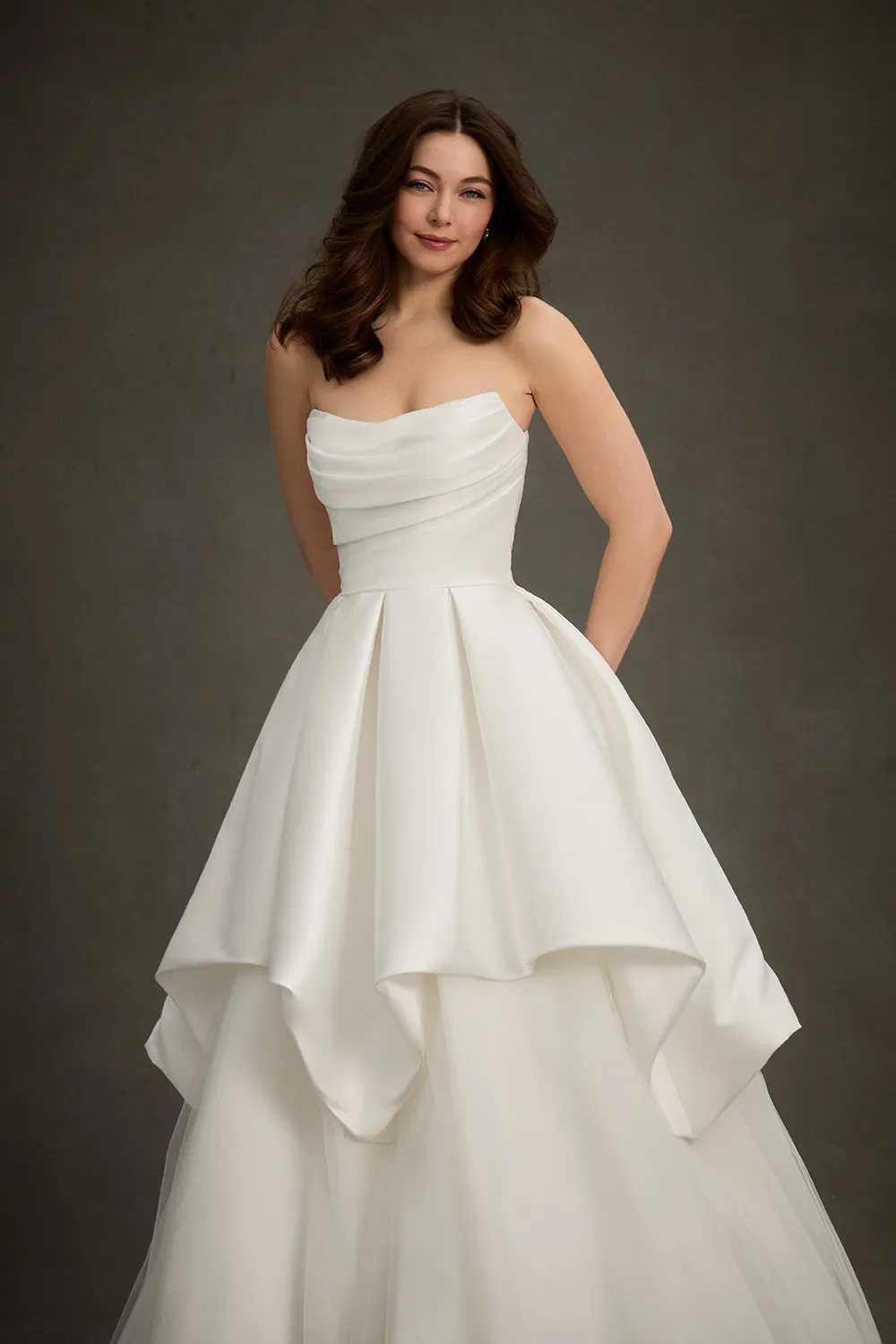 Allure Bridal Madison James MJ1277 - Charlotte todelt brudekjole Ivory Mikado
