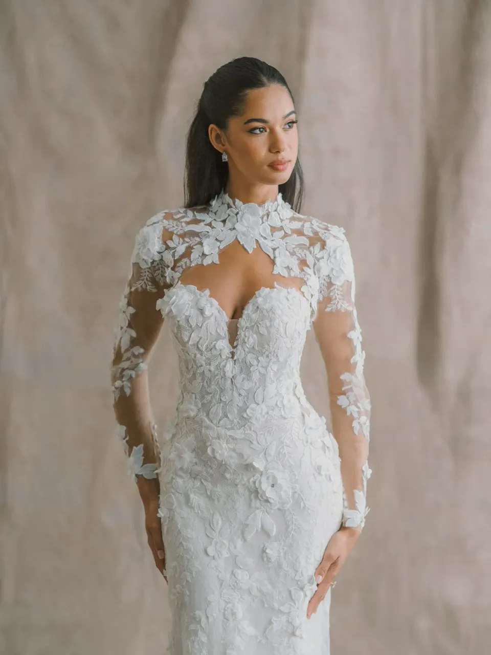 Allure Bridal Abella E609J Violette blondejakke nude