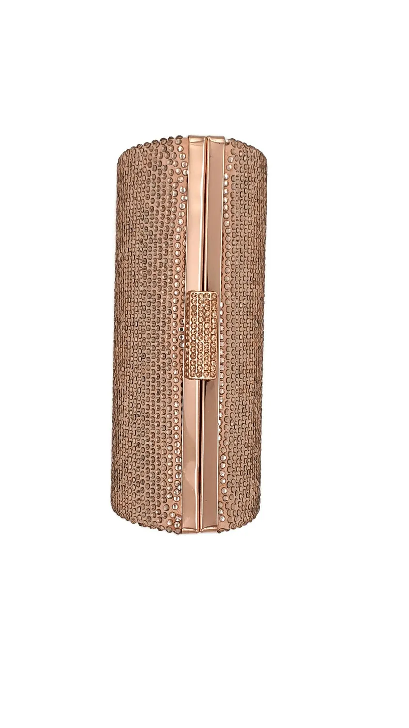 Princesa EVB20103 clutch rosegold med kæde