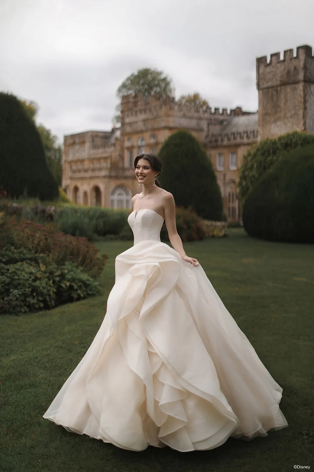 Allure Bridal DP452 Belle brudekjole Light Gold/Ivory/Nude organza