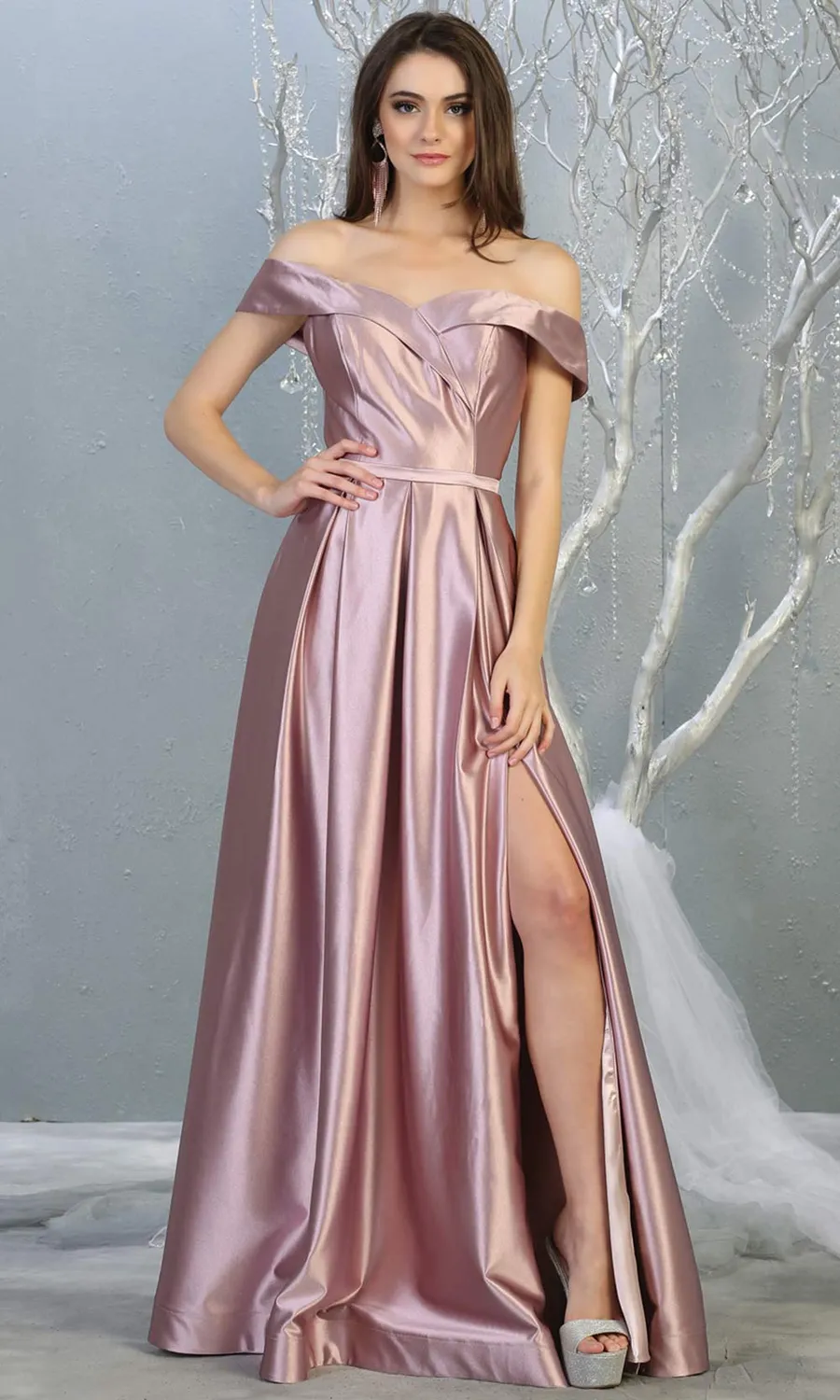 Princesa La Princessa Varenr. 1781 gallakjole i satin med lommer