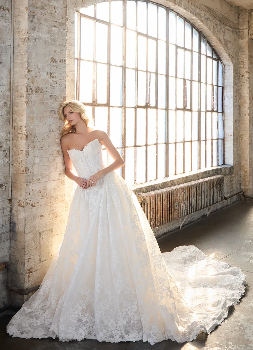 Allure Bridal Madison James MJ1270 Chloe ballgown Ivory glimmer