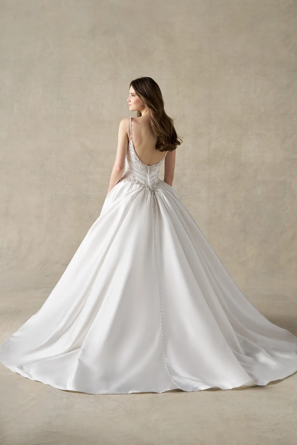 Allure Bridal A1484 brudekjole Ivory/Nude/Silver Mikado