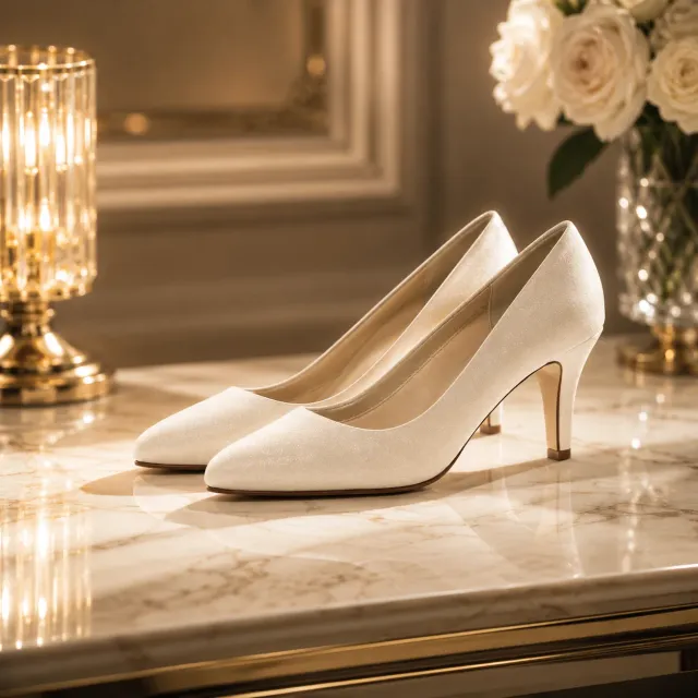 Panayotis Brika brudesko 6,5 cm off white metallic