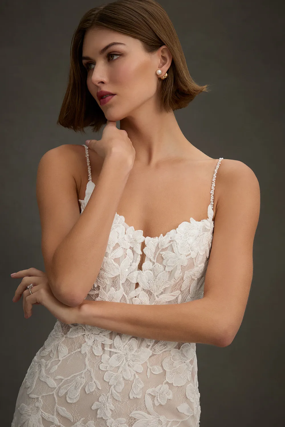 Allure Bridal MJ1290 Claudia brudekjole champagne/ivory/nude blonde