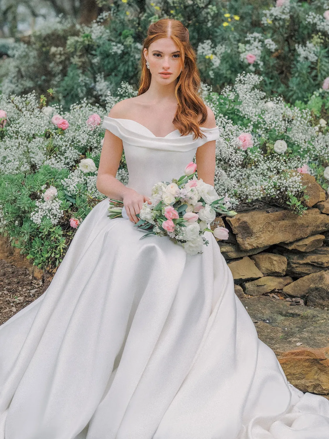 Allure Bridal R3982 brudekjole Ivory mikado sweetheart