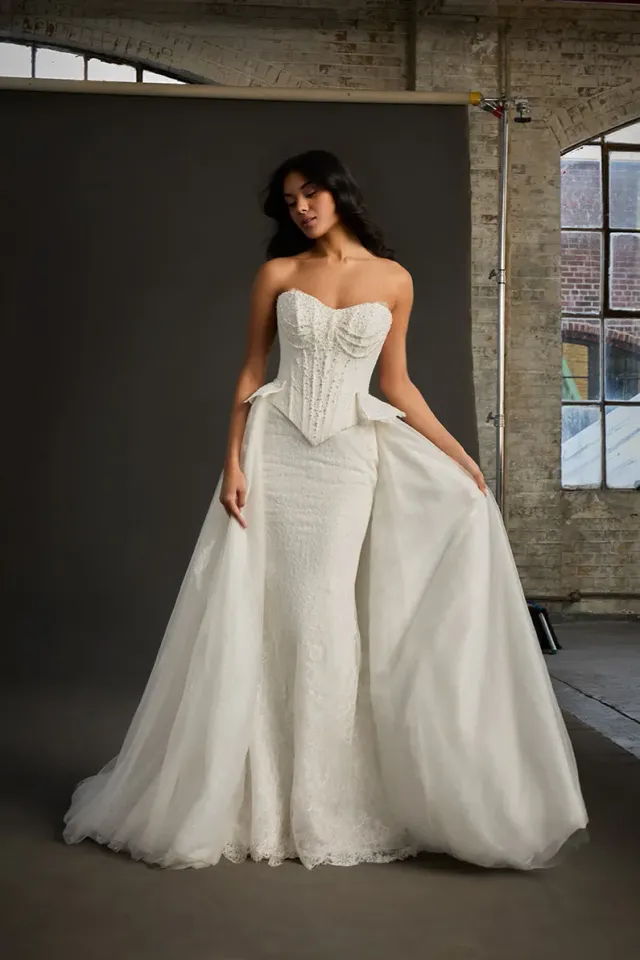 Allure Bridal Madison James MJ1279T Colleen brudeslæb ivory glimmer