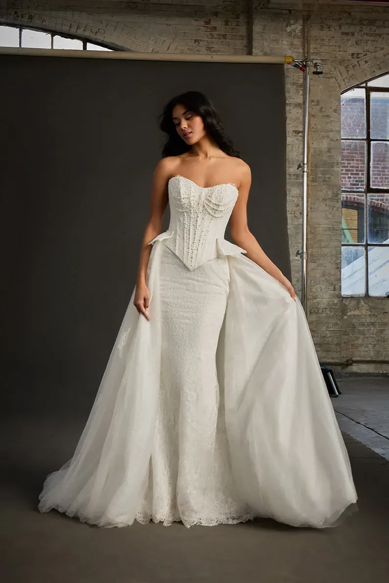 Allure Bridal Madison James MJ1279T Colleen brudeslæb ivory glimmer