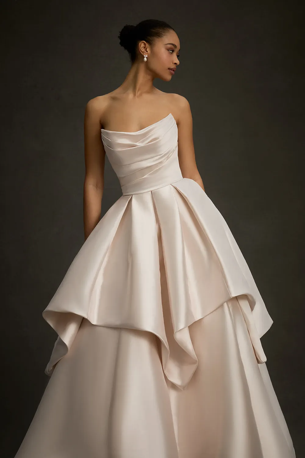 Allure Bridal Madison James MJ1277A Charlotte brudekjole rosé mikado