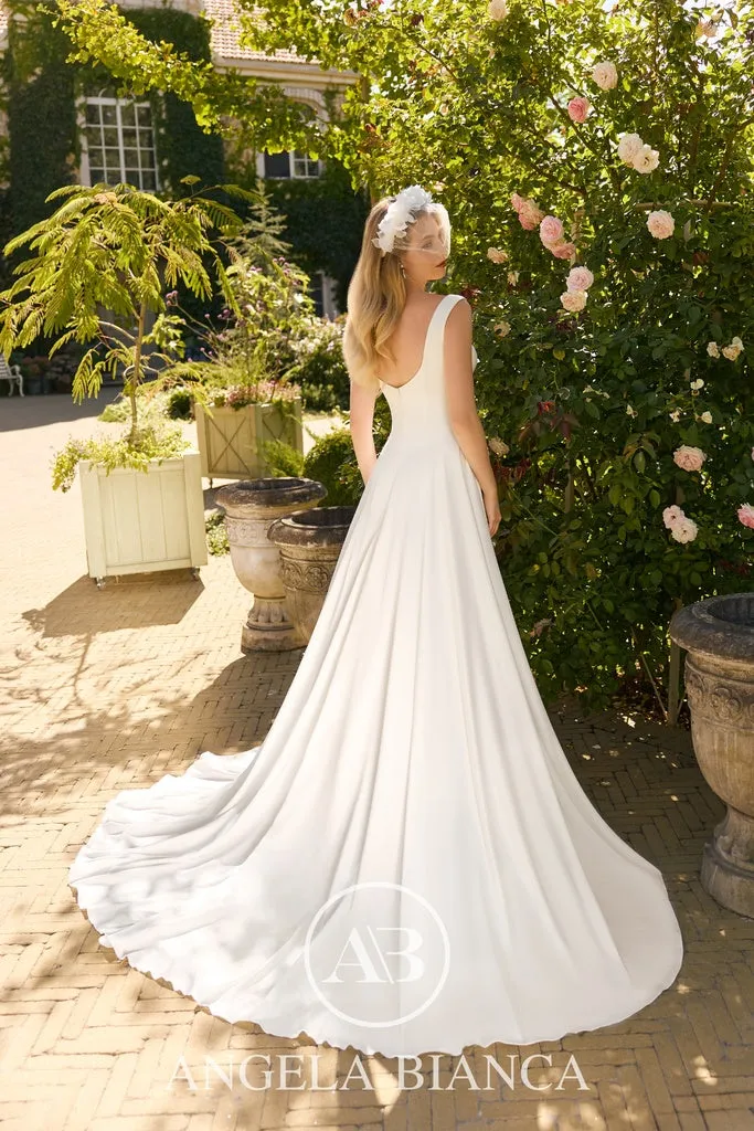 Princesa La Princessa ML1142 brudekjole ivory crepe