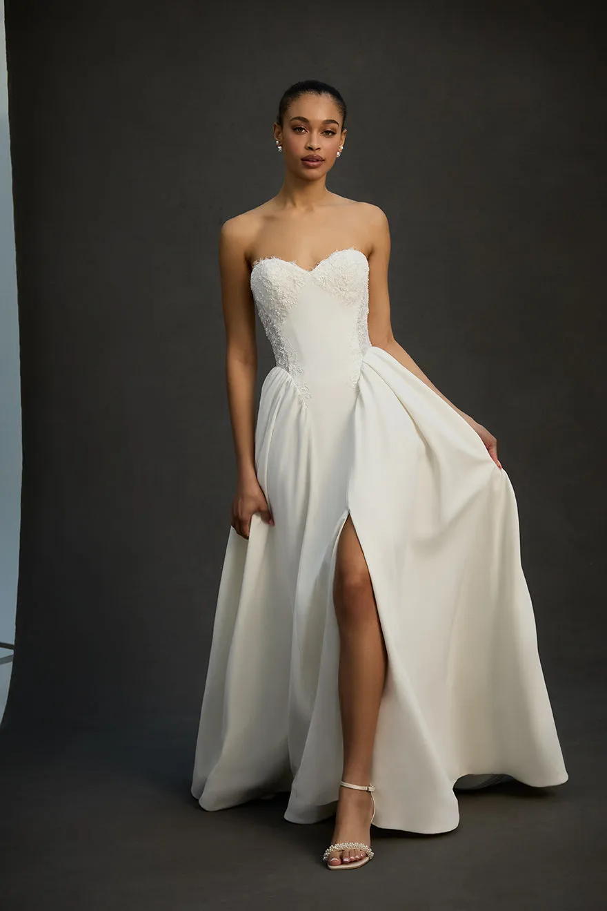 Allure Bridal Madison James MJ1284 Corinne brudekjole Ivory satin