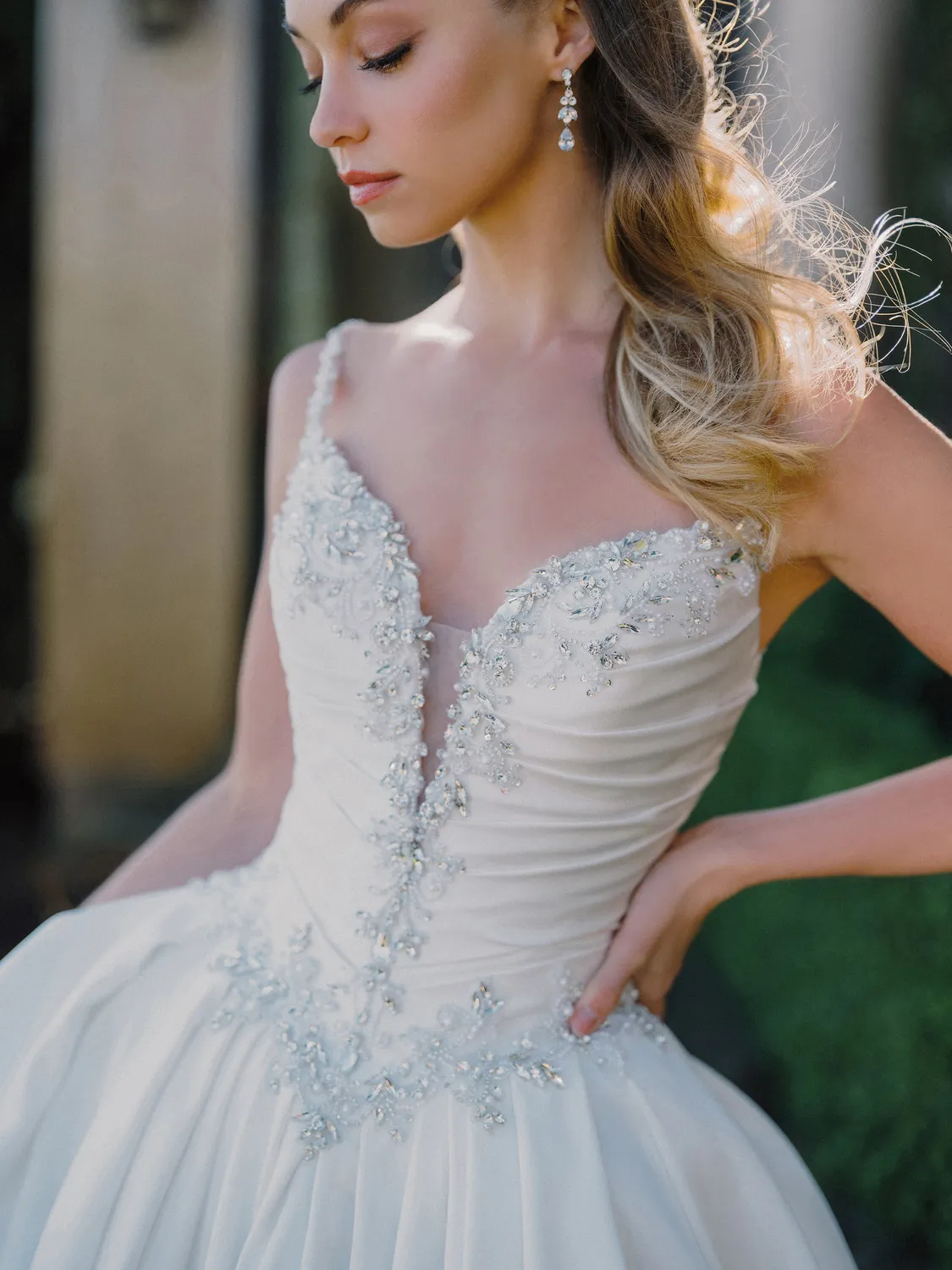 Allure Bridal A1484 brudekjole Ivory/Nude/Silver Mikado