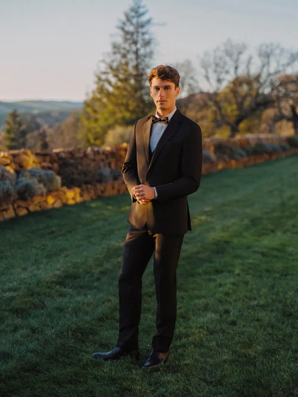 Allure Bridal Lexington Ultra Black habit merino slim fit
