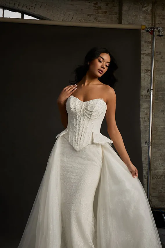 Allure Bridal Madison James MJ1279T Colleen brudeslæb ivory glimmer