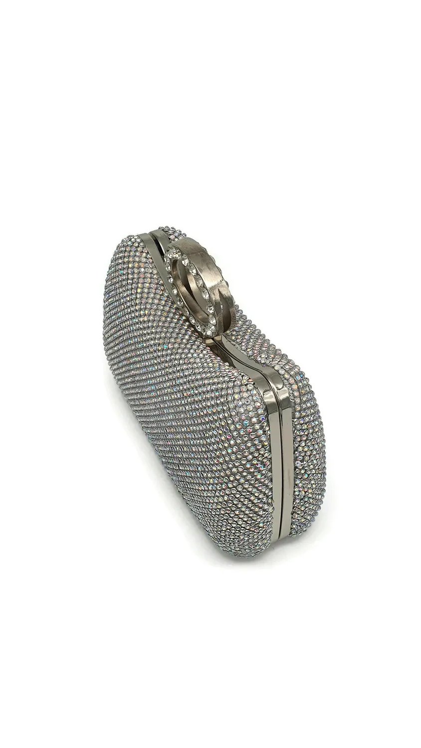 Princesa La Princessa EVB7141 clutch sølv med kæde