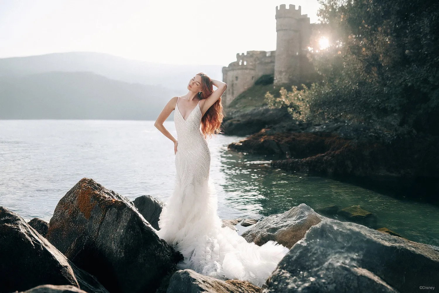 Allure Bridal DP450 Ariel brudekjole ivory med perler
