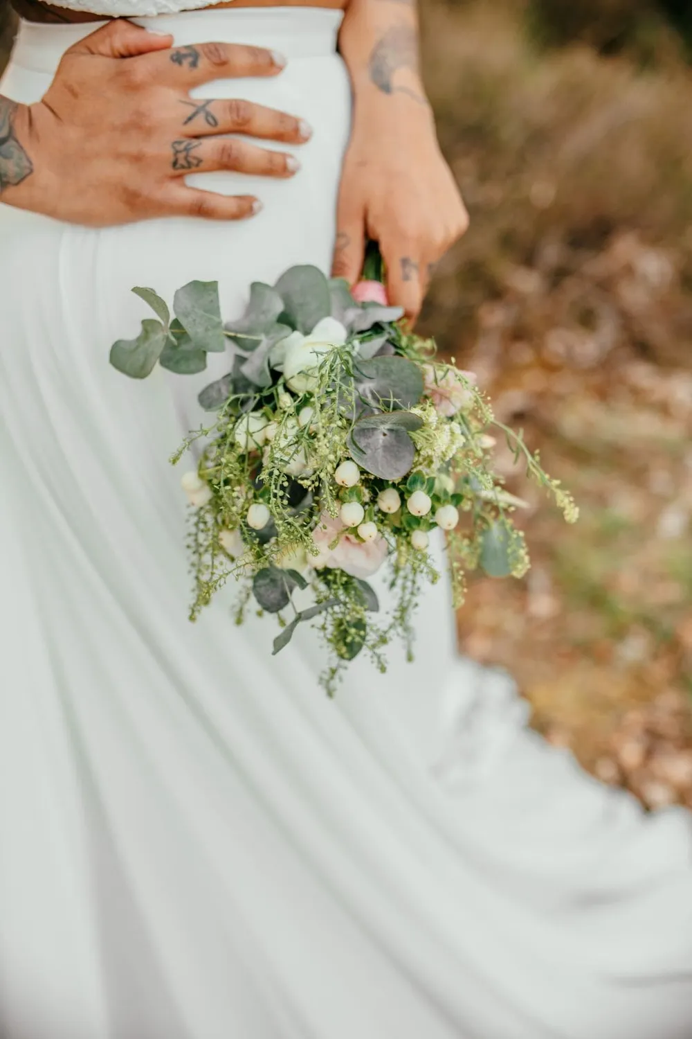 Sanna Lindström Ödla lang chiffon nederdel ivory størrelse 32–54