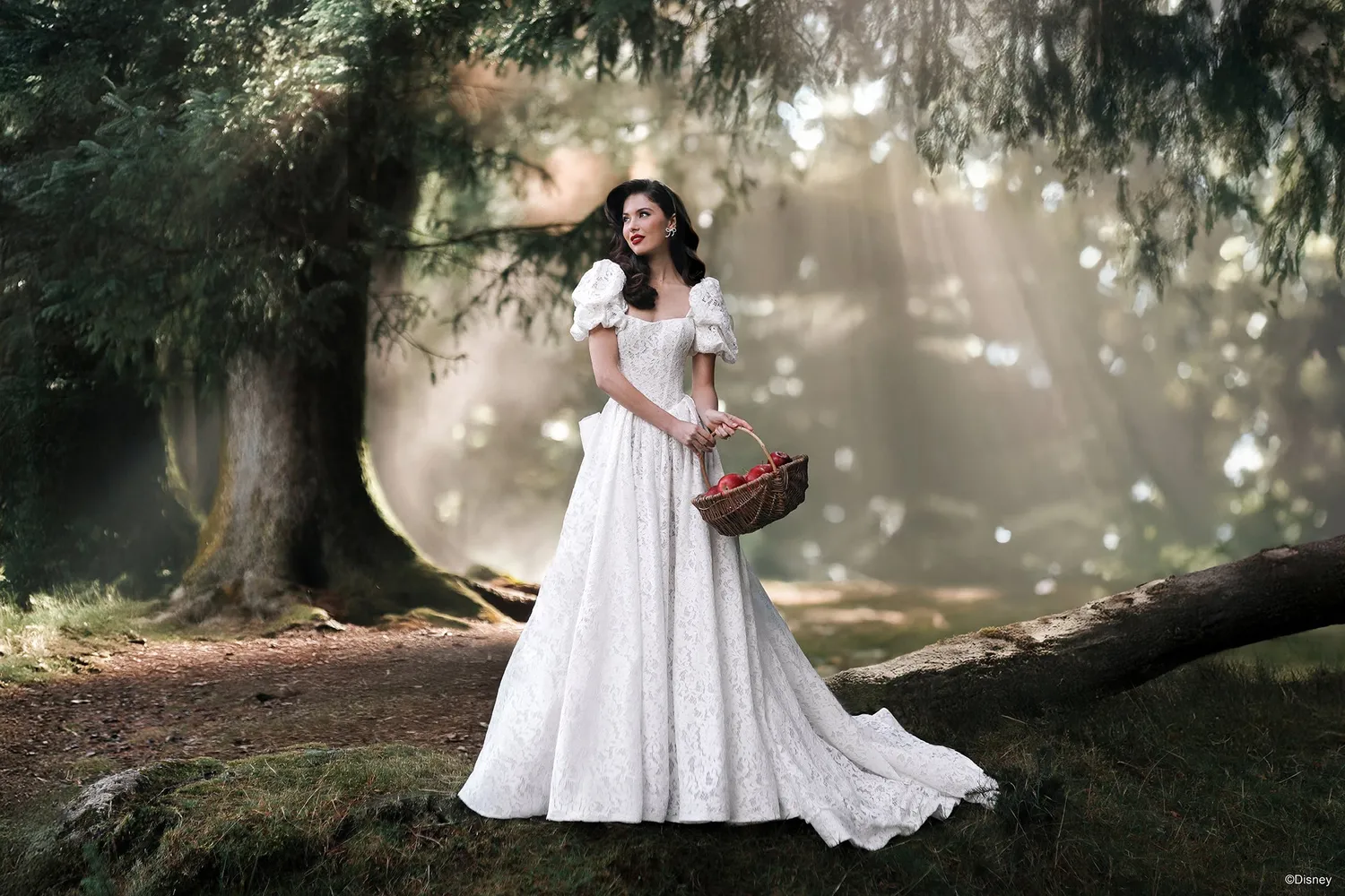 Allure Disney D467SL Snow White brudeærmer ivory blonde