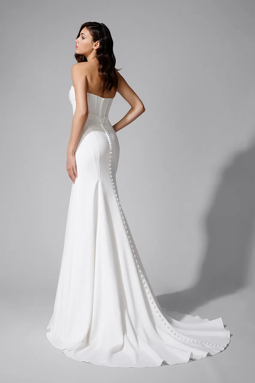 Bella by Eglantine BEL22719 brudekjole i crepe