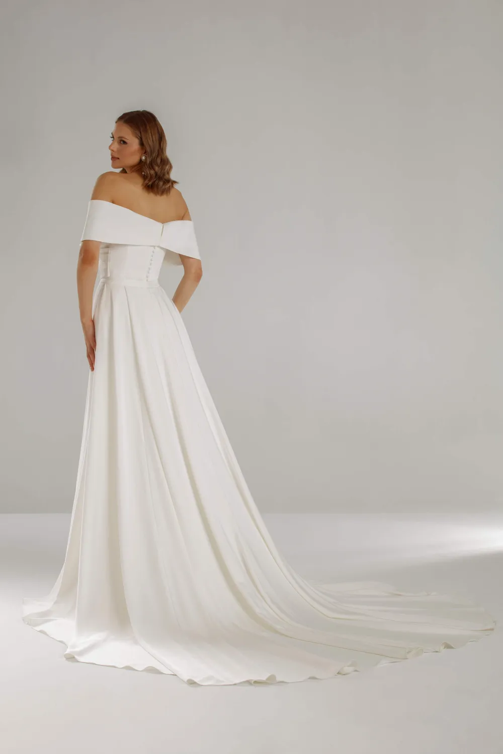 Princesa La Princessa NL22DE01 brudekjole chiffon blonder ivory