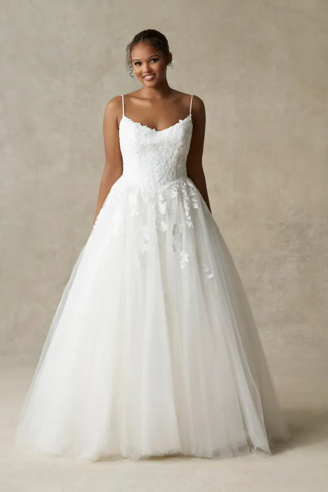 Allure Bridals A1477L brudekjole ivory tyl basque