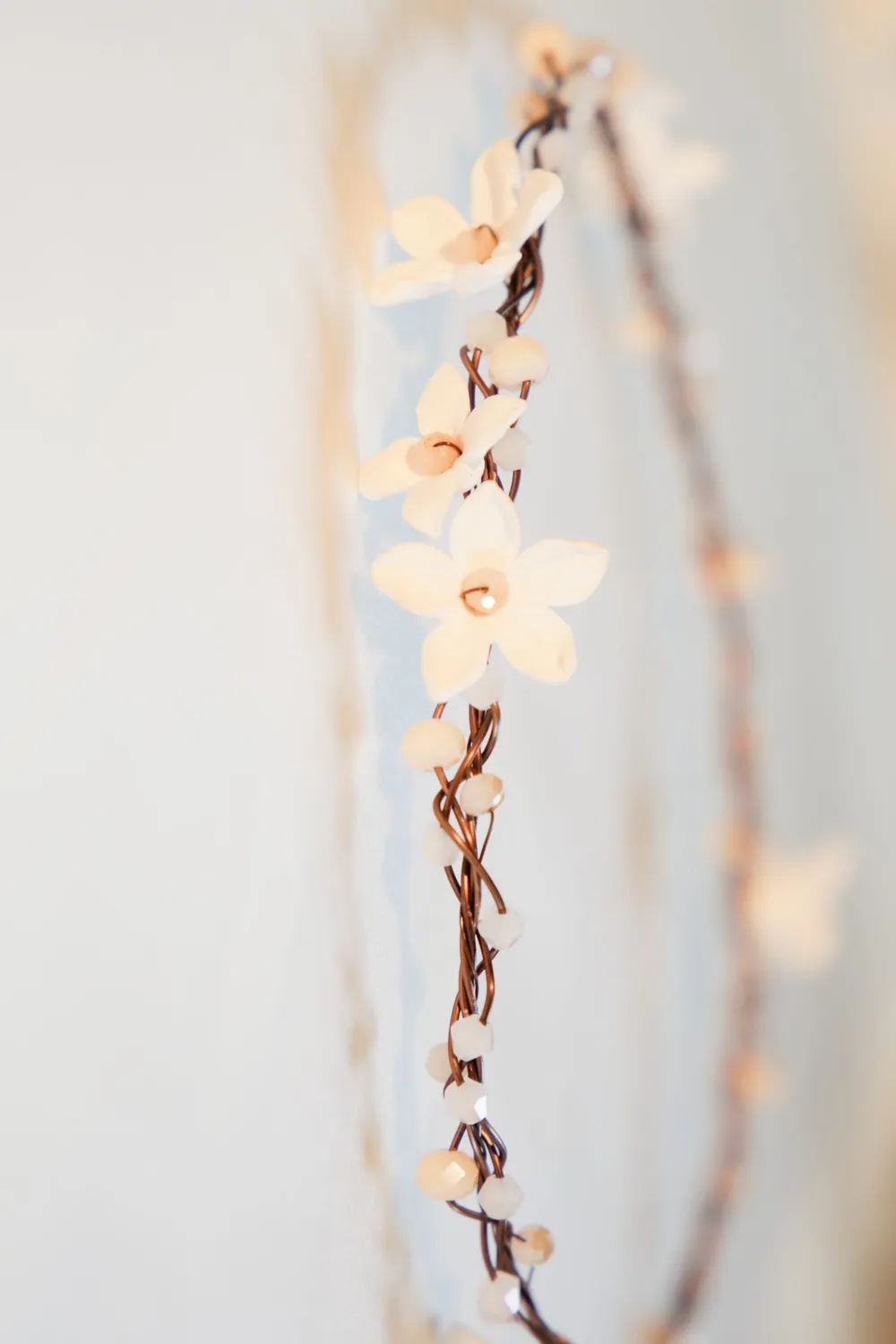 Sanna Lindström Ammeran blomsterkrans blomstret hvid