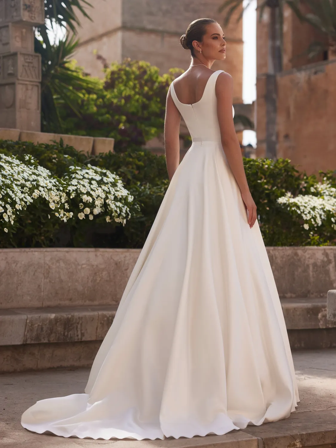 Princesa Levente brudekjole ivory A-line mikado