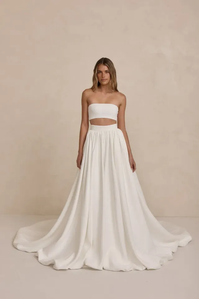 Made With Love Bridal Tanner Skirt brudenederdel satin