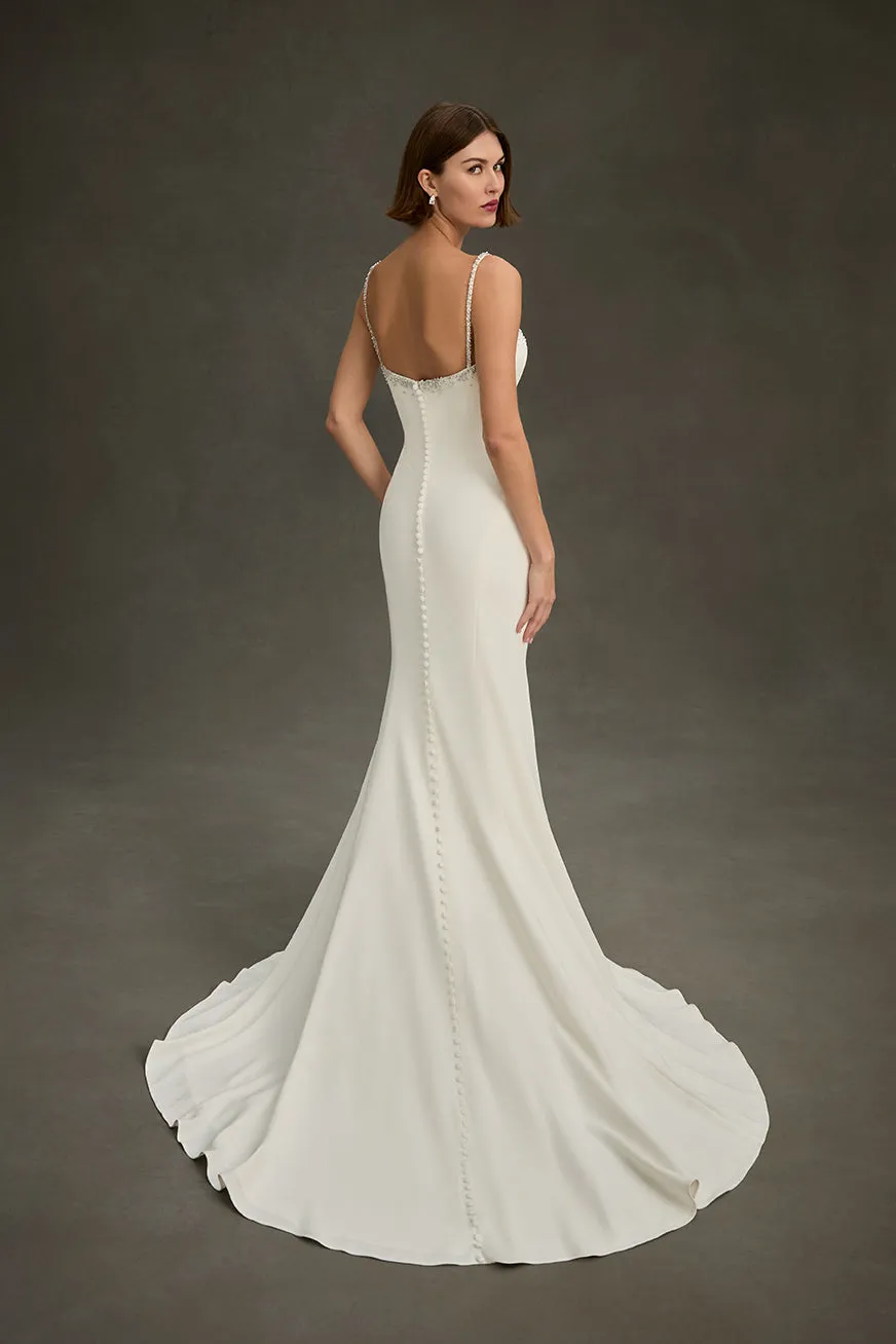 Allure Madison James MJ1287 Cordelia brudekjole Ivory/Silver perler
