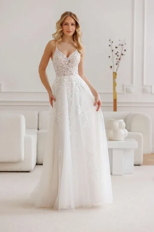 Princesa La Princessa Anja brudekjole ivory/ivory tyl blonde