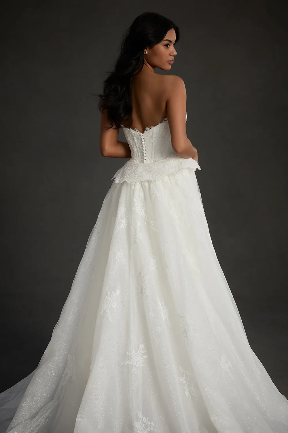 Allure Bridal Madison James MJ1279T Colleen brudeslæb ivory glimmer