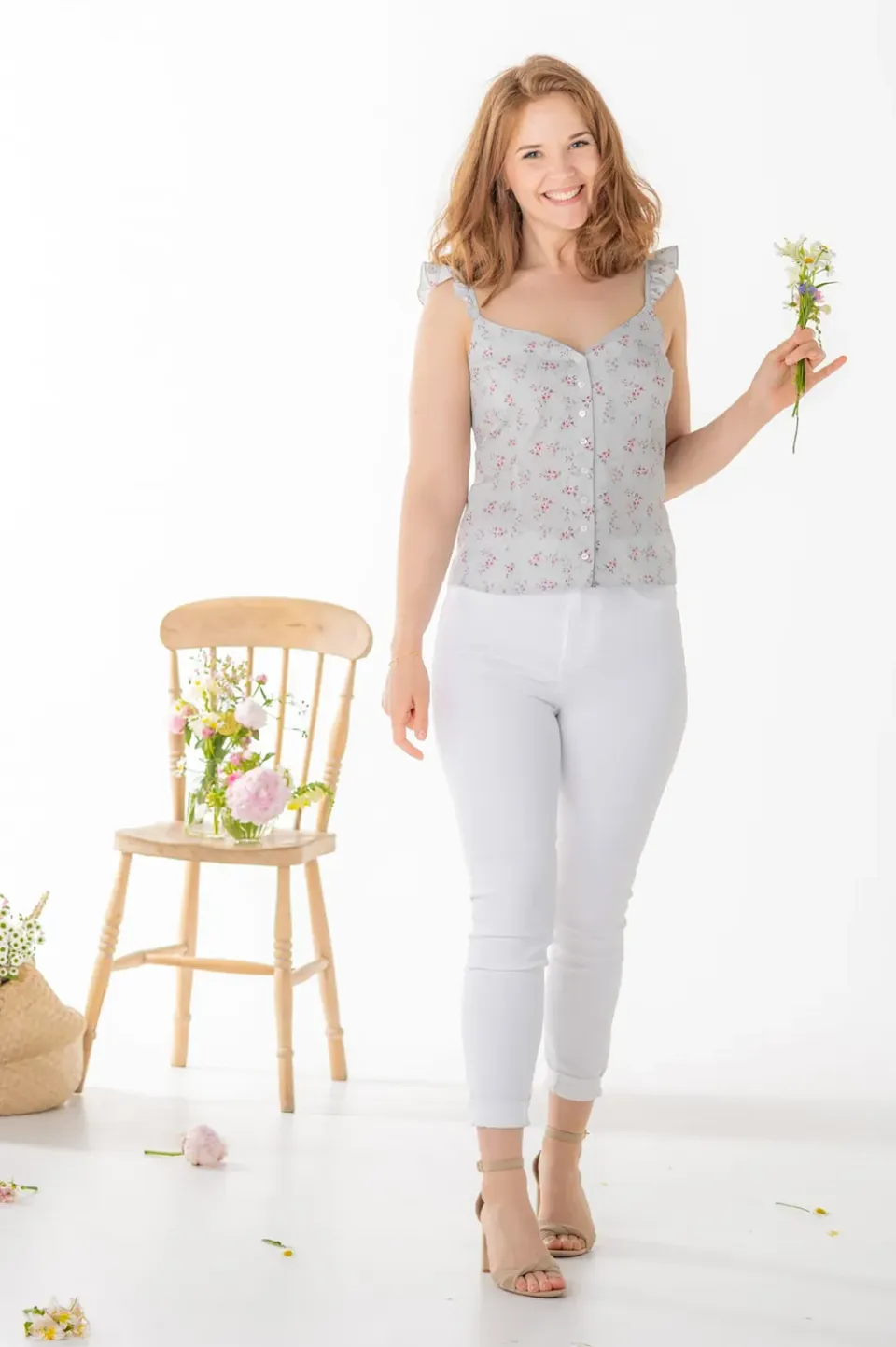 Sanna Lindström Visby top blomstereng – blomstret stil