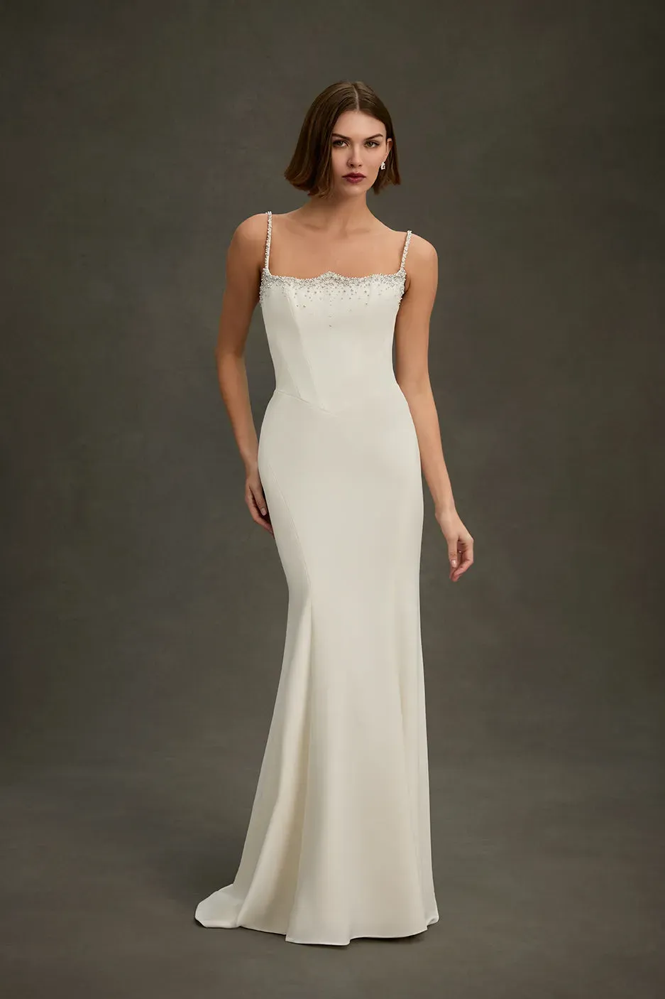 Allure Madison James MJ1287 Cordelia brudekjole Ivory/Silver perler
