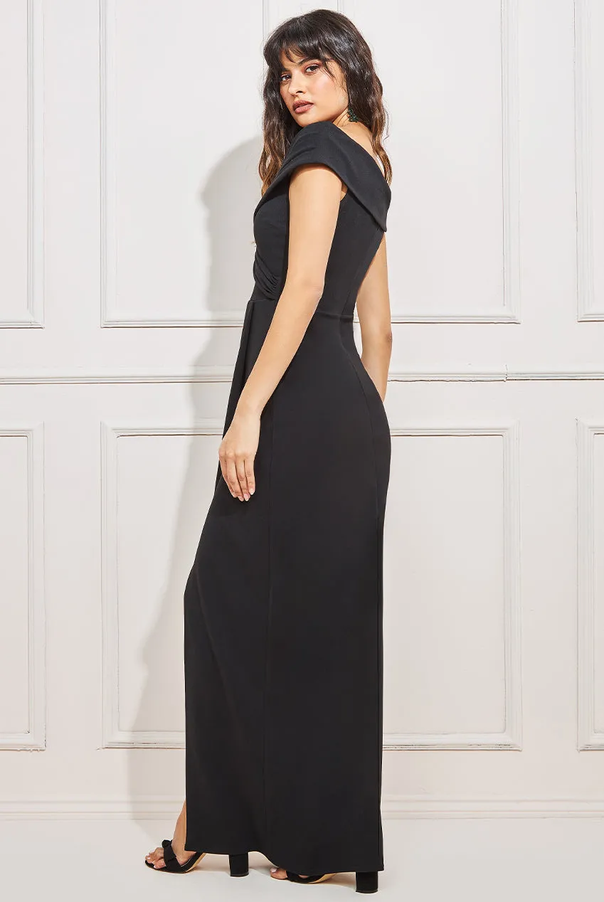 Princesa CG3842 stretchkjole draperet slids