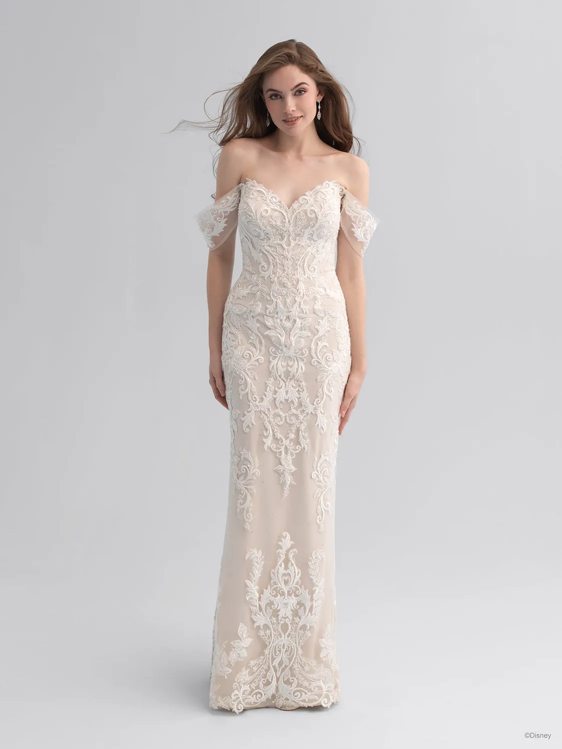Allure Bridal DP353 Cinderella brudekjole almond/champagne/ivory blonde