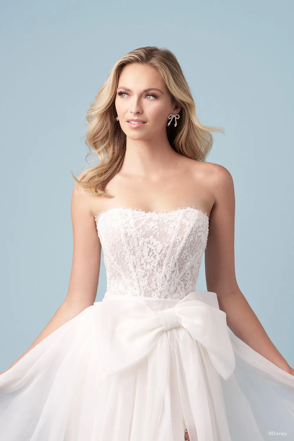 Allure Bridal Disney D477T Snow White brudekjole ivory overskirt