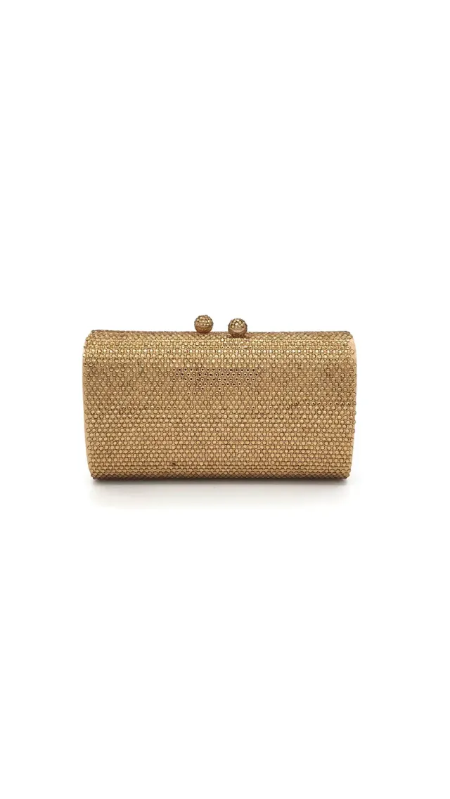 Princesa EVB1710 clutch guld med kæde