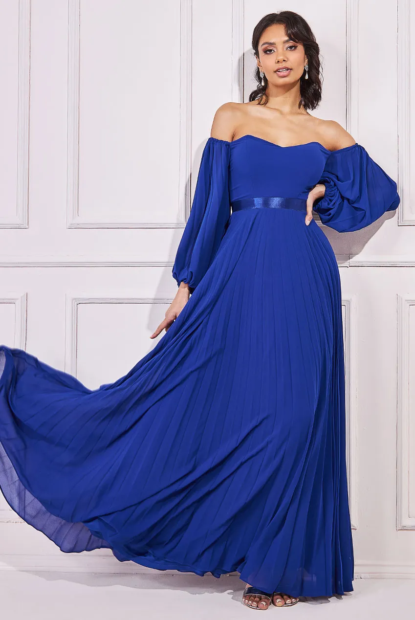 Princesa La Princessa CG3330 chiffonkjole flere farver str. 36-44 off shoulder