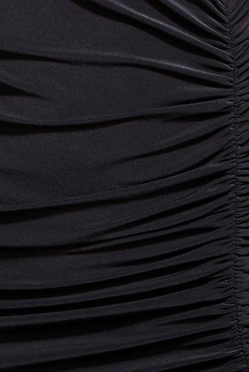 Princesa CG3519 jerseykjole black med sideslids