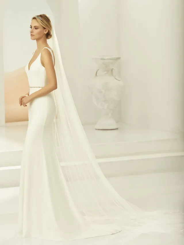 Princesa Veil S389 brudeslør 250 cm Ivory med kam