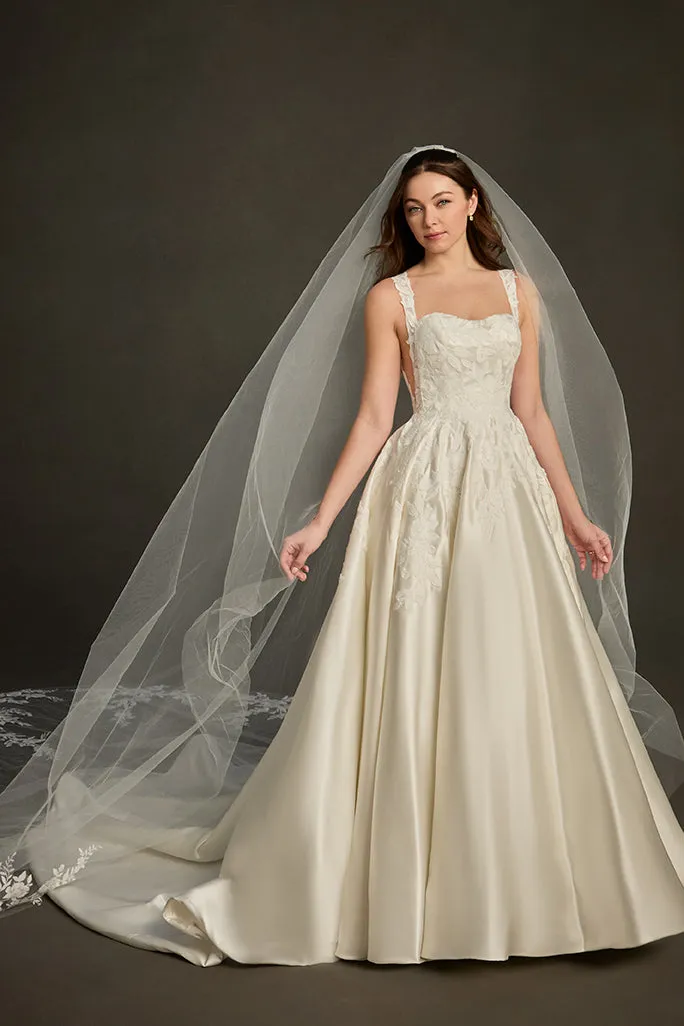 Allure Bridal MJ1291 Charley brudekjole Ivory/Nude satin blonde