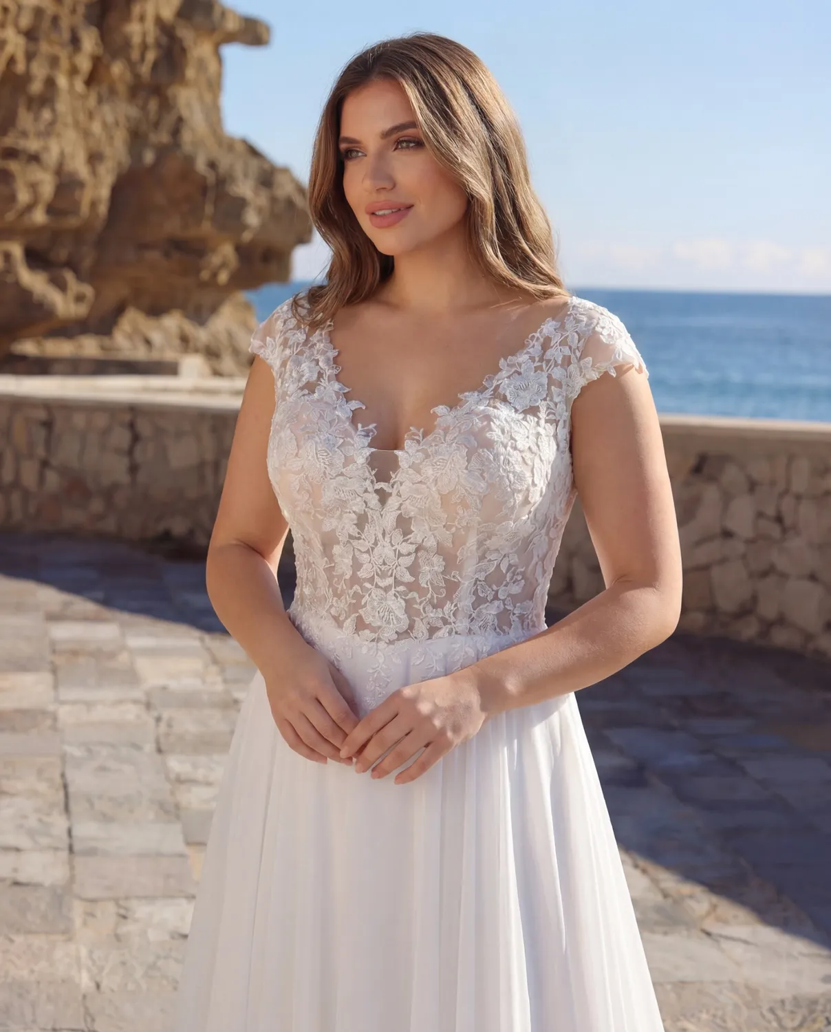 Lykkes Azure Hendrix A-line brudekjole
