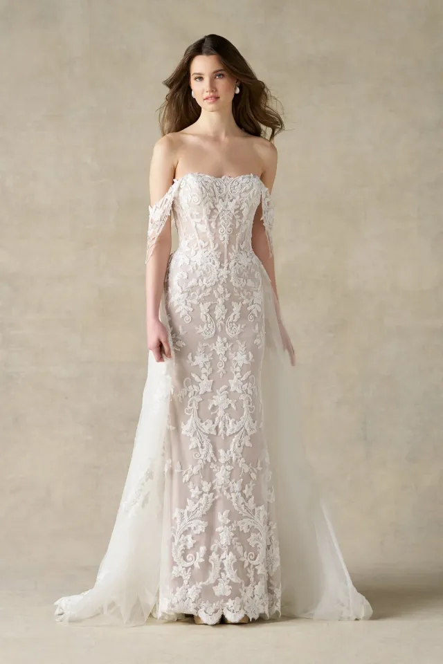 Allure Bridal A1478T aftageligt brudeslæb ivory