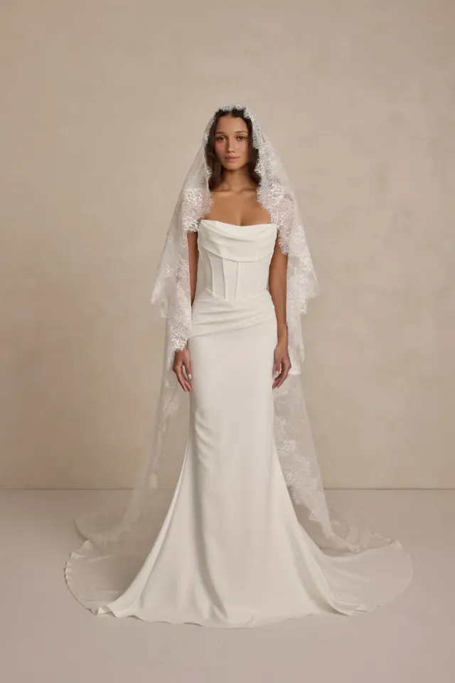 Made With Love Fleur slør brude chantilly 3m