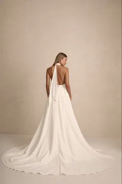 Made With Love Bridal Crepe Ties bånd høj hals