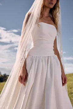 Made With Love Bridal Aria Veil blondeslør i tyl romantisk