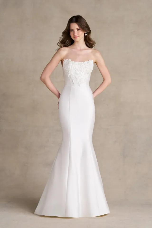 Allure Bridal R3981 brudekjole ivory mikado fit-and-flare